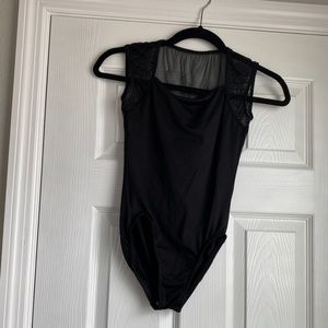 Black dance leotard